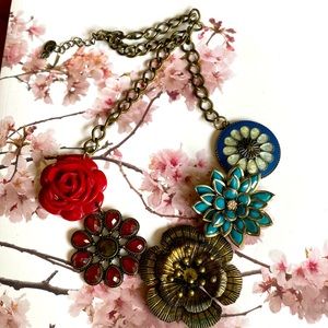 Vintage boho style necklace